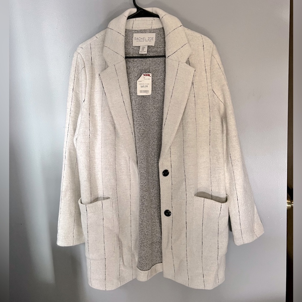 Rachel Zoe striped blazer - light gray color. With tags - never worn